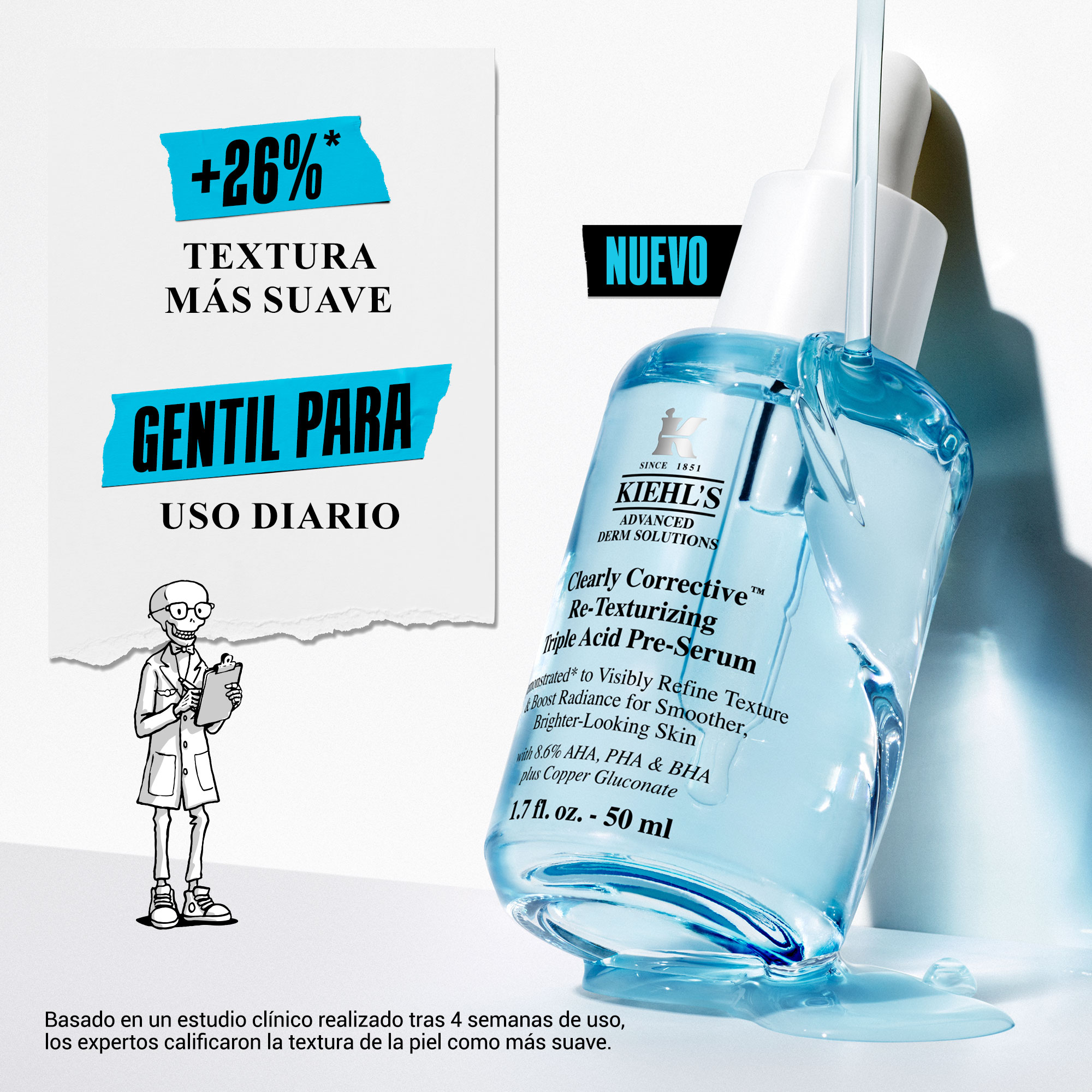 CLEARLY CORRECTIVE™ DAILY RE-TEXTURIZING TRIPLE ACID PEEL (EXFOLIANTE PARA LA PIEL)